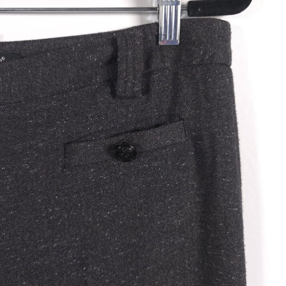 SANDRO Sportswear Rayon‎ Blend Straight Wide Suit Trousers Pants Slacks Size 10 - Picture 8 of 11